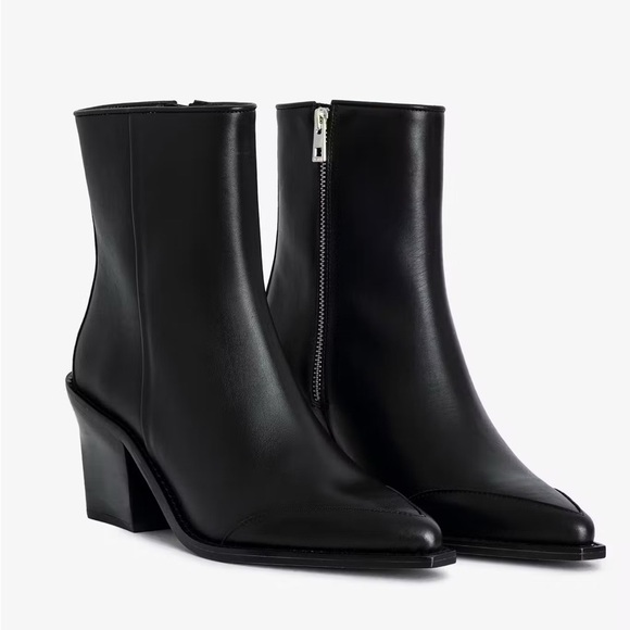Zadig & Voltaire Cara Black Heeled Boots Size 41 - Picture 1 of 7